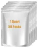 50 Stück 1-Quart-Mylar-Beutel, Mylar-Beutel zur Produktbild-Vorschau 1