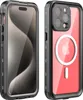 A product image showing two views of an iPhone 15 Pro case. Produktbild-Vorschau