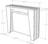 ITAMOBY - Console Extensible 90x25/211 cm Anea frêne blanc Voir les images du produit 4