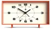 Newgate Wideboy Wecker mit Creme Zifferblatt in Orange Produktbild-Vorschau 1