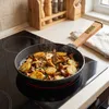 Ø20cm Pfanne aus Gusseisen mit Holzgriff abschraubbar 35mm Produktbild-Vorschau 5
