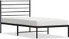 Metalowa Rama Łóżka Z Wezgłowiem, Czarna, 80X200 Cm Podgląd zdjęcia produktu 1