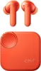 A pair of orange earbuds and their charging case are displayed against a white background. Náhled obrázku produktu