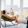 CCLIFE Schaukelstuhl Schaukelsessel Wohnzimmer Relaxstuhl Produktbild-Vorschau 7