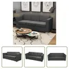 The Living Store 3-Sitzer Sofa Stoff Dunkelgrau Produktbild-Vorschau 8