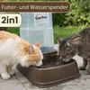 2in1 Wasserspender Futterautomat Katze Trockenfutter Produktbild-Vorschau 3