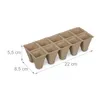 Relaxdays Anzuchttöpfe 24er Set, Anzuchtplatten für 240 Produktbild-Vorschau 4