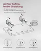 Diagram showing assembly and adjustment options for a bed tray. Produktbild-Vorschau