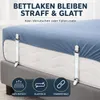 8 Stück Spannbettlaken Spannbetttuch-Spanner, Produktbild-Vorschau 2
