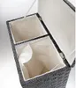 Kobolo Wäschekorb 125L - 2 Fächer - Nylon - weiß schwarz - Produktbild-Vorschau 4