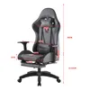 A gaming chair with dimensions indicated by measurement lines and text. Anteprima dell’immagine prodotto