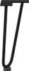 A single black hairpin leg for a table, shown against a white background. Podgląd zdjęcia produktu