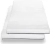 Two white mattresses are stacked on top of each other against a white background. Anteprima dell’immagine prodotto
