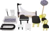 Drevený domček pre bábiky z MDF + nábytok 122cm XXL LED Náhľad obrázku produktu 2