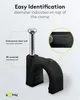 Goobay 64682 Morsetto per cavi 9 mm, nero, 9 mm - Fissaggio Anteprima dell’immagine prodotto 5