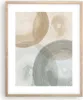 Gerahmtes Poster - Rahmen in heller Eiche - Aquarell Räder Produktbild-Vorschau 1