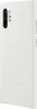 A white Samsung phone case is shown from a side angle. Produktbild-Vorschau