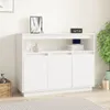 vidaXL Sideboard Weiß 104,5x34x80 cm Massivholz Kiefer Produktbild-Vorschau 1