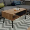 Skandinavischer Couchtisch Lamellen EICHE LANCELOT Tisch Produktbild-Vorschau 2