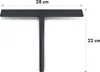 GÜTEWERK Duschabzieher Set mit Halterung - schwarz 28 cm Produktbild-Vorschau 4