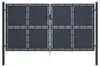 vidaXL Ocelová zahradní brána 300 x 150 cm antracitová Náhled obrázku produktu 5
