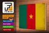 Holzschild Flagge Kamerun 30x20cm Flag of Cameroon Vintage Produktbild-Vorschau 3