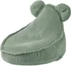 A light green corduroy beanbag chair with two round 'ears' on top, resembling a frog or mouse. Náhľad obrázku produktu