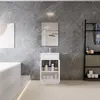 50cm Badmöbel-Set Standschrank Mineralguss waschtisch mit Produktbild-Vorschau 2