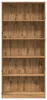 vidaXL Artisan dubová knihovna 80x24x176 cm materiál na Náhled obrázku produktu 4