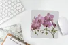 MuchoWow® Mauspad Mousepad Orchideen auf grauem Hintergrund Produktbild-Vorschau 5