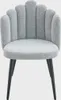 HOMLA Krzesło LUXE Szare 49x55x85 cm Podgląd zdjęcia produktu 2