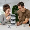 Relaxdays Wackelturm, Holzturm schwarz, weiß, grau, 54 Produktbild-Vorschau 2