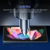 A close-up marketing image demonstrating the scratch resistance of a screen protector on a smartphone. Produktbild-Vorschau