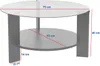 Skye Decor, Clara - Travertine, transparent, table basse, Voir les images du produit 7