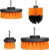 Four drill brushes of different sizes are arranged in a collage against a white background. Podgląd zdjęcia produktu