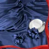Vielit Satin Kissenbezug 40x80 Dunkelblau mit 2 Haargummis Produktbild-Vorschau 6
