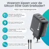 Siltcon® GaN USB-C Schnellladegerät 65W – 3 Ports mit 2m Produktbild-Vorschau 11