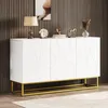 A white sideboard with a geometric pattern on the doors, displayed in a room with a slatted wooden wall and a rug on the floor. Decorative items are placed on top of the sideboard. Anteprima dell’immagine prodotto