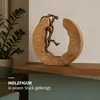 Skulptur Holz Teamwork Teamarbeit 29,5 x 28 cm Schwarz Gold Produktbild-Vorschau 3