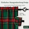 2er Set Scheibengardinen Weihnachten Tartan Bistrogardinen Produktbild-Vorschau 5