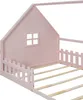 MODFU Lit enfant 140x200 cm, Lit cabane avec sécurité, Sans Voir les images du produit 6