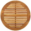 The Living Store Garten-Bartisch Ø60x105 cm Massivholz Produktbild-Vorschau 4