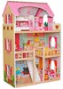 Drewniany domek dla lalek led XXXL 60x33x90cm + 3 lalki + 2 Podgląd zdjęcia produktu 4