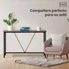 IvoQ Consola industrial - Mesa consola de madera y metal - Vista previa de la imagen del producto 4