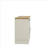 Armadio Galano a 3 ante 2 cassetti 113x39,5x74 cm Grigio Anteprima dell’immagine prodotto 4