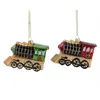 Christbaumschmuck Eisenbahn Glas 8cm 1 Stück grün oder rot Produktbild-Vorschau 2