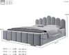 MOEBLO Polsterbett Bett 03 – Doppelbett mit Kopfstütze, Produktbild-Vorschau 11