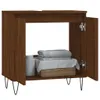 Badschrank Braun Eichen-Optik 58x33x60 cm Holzwerkstoff Produktbild-Vorschau 3