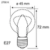 Paulmann 286.92, 4,8 W, 40 W, E27, 470 lm, 15000 h, Produktbild-Vorschau 2