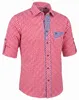 Chemise pour pantalon de cuir, rouge-bleu à carreaux, Voir les images du produit 11